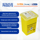 Coletor Rígido Para Resíduos Perfurocortantes 1L - Descarpack