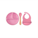 Pratinho Infantil de Silicone Com Colher e Babador - 9H
