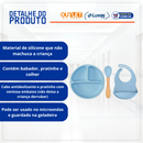 Pratinho Infantil de Silicone Com Colher e Babador - 9H
