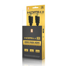 Cabo HDMI 2.0 Ultra HD 3D 4K Banhado À Ouro 1,8m - MB