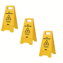 Placa Plástica Sinalizadora Em Manutenção - Nobre