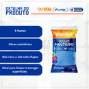 Pano Multiuso 30X50cm Azul 5un - Inoven