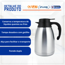 Garrafa Térmica 1,5L Inox Escovado - Mood Nobre
