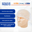 Touca de Nylon Branca 100un - Inoven