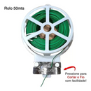 Arame Encapado Para Jardinagem Amarrar Sacos + Cortador 50M - MB
