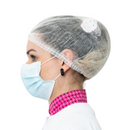 Touca Descartável TNT Elástico Branca 100un - Dr. Luvas