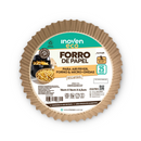 Forma Descartável Para Air Fryer Redonda 24x25cm 25un - Inoven