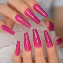 Unha Postiça Longa Realista Transparente 100un - Gwen