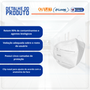 Máscara Desc Bico de Pato N95 Branca PCT C/1UN - Supermedy