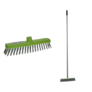 Vassoura Escovão de Plástico 27cm Com Cabo - Nobre