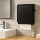 Dispenser Com Alavanca Para Papel Toalha Bobina Preto - Brave Nobre