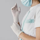 Luva de Látex Branca Com Pó 100un - Nobre