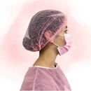 Touca Descartável Com Elástico Rosa 100un - Medix