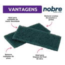 Fibra Para Limpeza 98 x 229mm 10un - Nobre