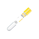 Tubo Coleta Sangue Ativador De Coágulo + Gel 5ml Amarelo 100un - Medix