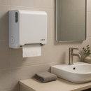 Dispenser Autocortante Para Papel Toalha Bobina Branco - Brave Nobre