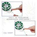 Arame Encapado Para Jardinagem Amarrar Sacos + Cortador 50M - MB