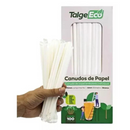Canudo de Papel Branco 100un - Talge
