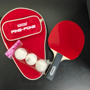 Kit Tênis de Mesa 1 Raquete + 3 Bolinhas + Estojo - Brasport MB