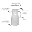 Garrafa Térmica Bule 1L Plástica - Mood Nobre