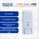 Dispenser Sabão E Álcool Com Reservatório 800ml Branco Classic - Nobre