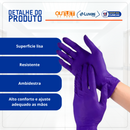 Luva de Procedimento Nitrílica Azul Sonic Sem Pó 100un - Supermax