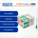 Agulha Hipodérmica Descartável 25x0,80 100un - Descarpack