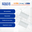 Mascara Cirúrgica Tripla Com Tiras 50un - Descarpack