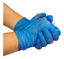 Luva Vinil Azul Sem Pó 100un - Descarpack