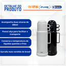Garrafa Térmica 1L Com 2 Xícaras - Mood Nobre