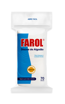Algodão Em Disco Hidrófilo 70un - Farol