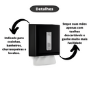 Dispenser Para Papel Toalha Interfolha Preto Street - Nobre