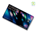 Luva de Procedimento Nitrílica Azul Sonic Sem Pó 100un - Supermax