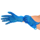 Luva Vinil Azul Sem Pó 100un - Descarpack