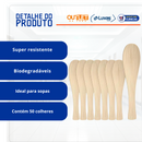 Colher de Bambu Para Sopa 50un - Talge