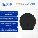 Dispenser Para Papel Higiênico Rolão Preto - New Classic Nobre