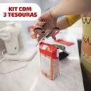 Conjunto de Tesouras Profissionais 3un - MB