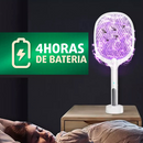 Raquete Elétrica de Matar Mosquito Com Led e Base - MB Tech