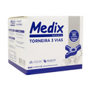 Torneira 3 Vias Luer Slip 50un - Medix