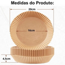Forma Descartável Para Airfryer Redonda 50un - MC