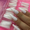 Unha Postiça Longa Realista Branca 100un - Gwen