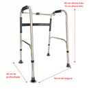 Andador 02 Barras Aço Inox - Supermedy