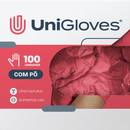 Luva de Procedimento Látex Vermelha Sem Pó 100un - Unigloves