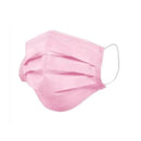 Máscara Tripla Descartável Rosa 50un - Medix