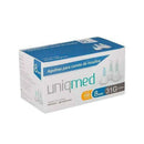 Agulha Para Caneta De Insulina 8mm 31G 100un - Uniqmed