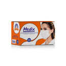 Máscara Tripla Descartável Branca 50un - Medix
