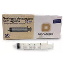 Seringa 20ml Bico Luer Slip 50un - Descarpack