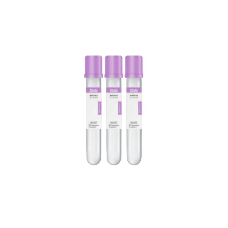 Tubo Edta K2 4.0 ml 100un Tampa Roxa - Medix