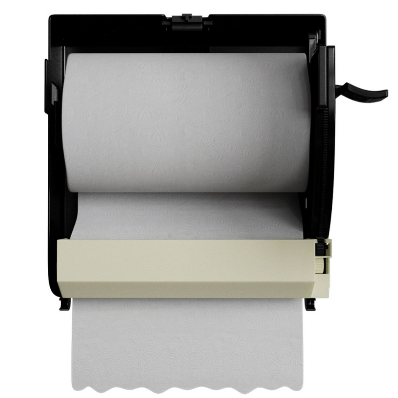 Dispenser Com Alavanca Para Papel Toalha Bobina Preto - Brave Nobre