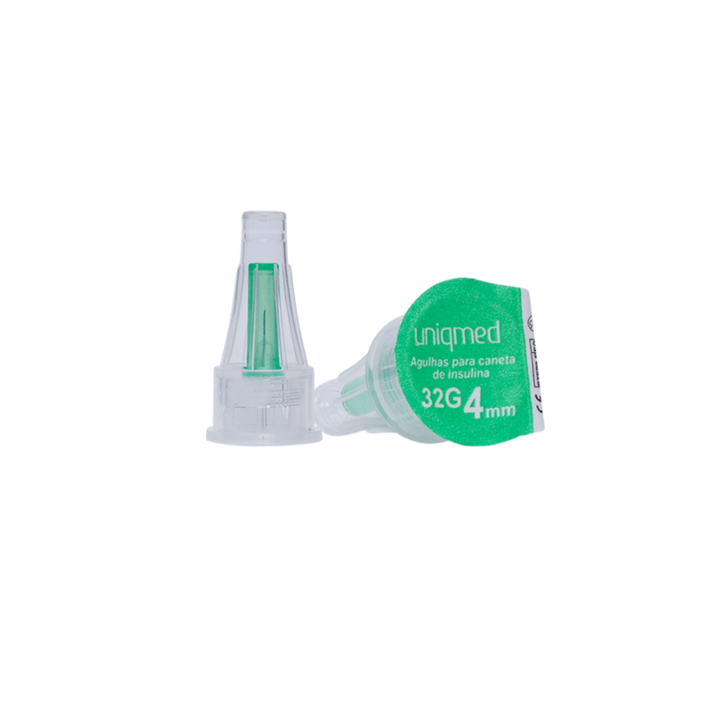 Agulha Para Caneta De Insulina 4mm 32G 7un - Uniqmed